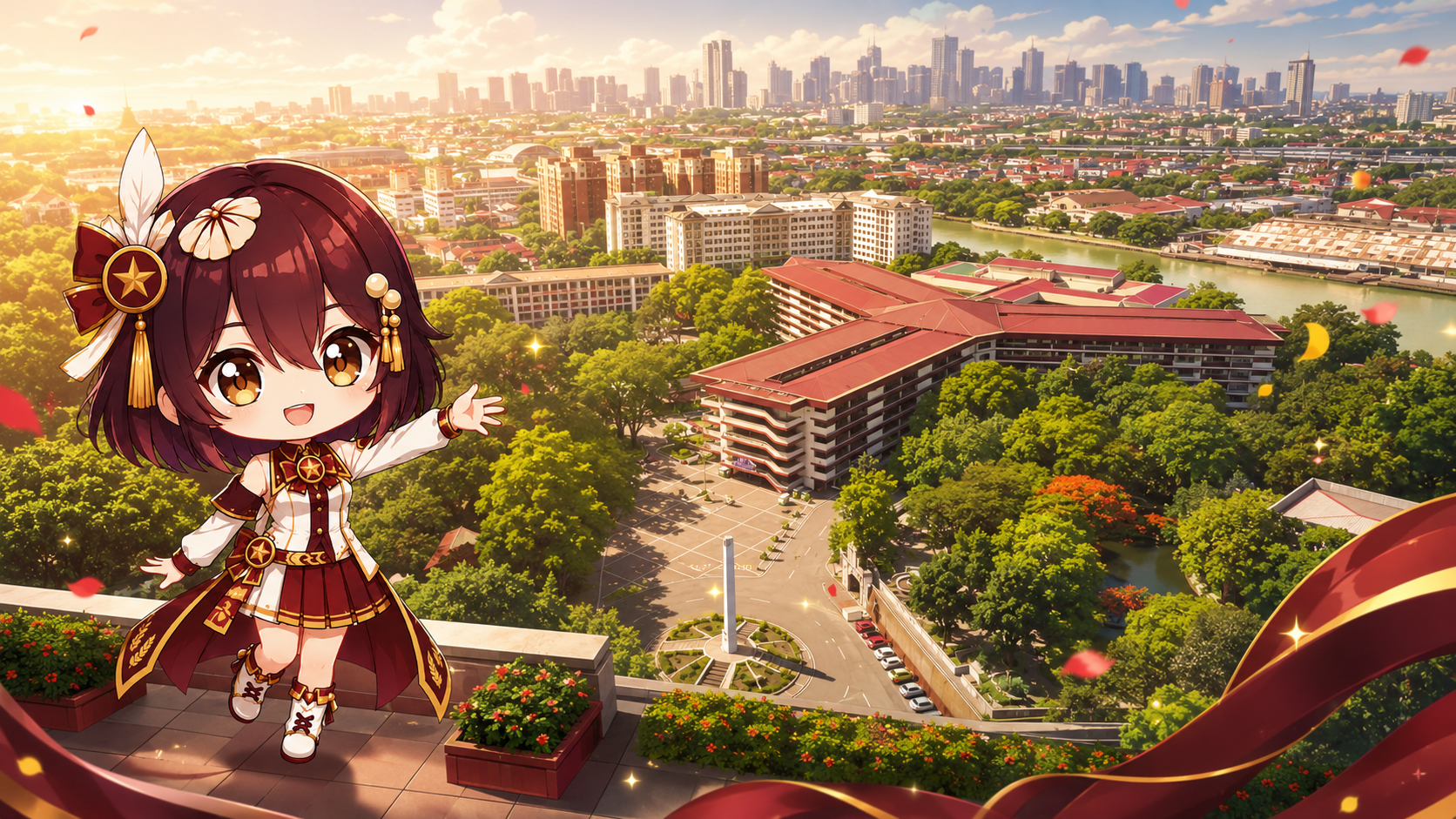 Aerial view of the Polytechnic University of the Philippines campus